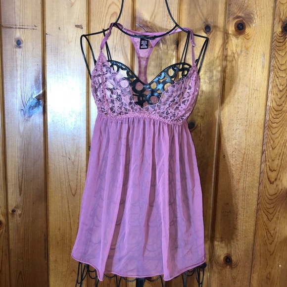 Victoria's Secret Other - Victoria’s Secret lace pink size small sexy wear cute top lingerie floral sheer​